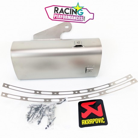 Enveloppe Akrapovic silencieux carbone | titane Triangulaire
