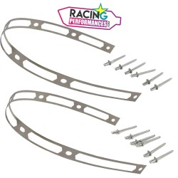 Kit 2 bandes &agrave; riveter Silencieux d'&eacute;chappement Akrapovic + rivets inox