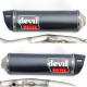 Silencieux d'échappement devil racing carbone pour suzuki gsx-r 600 et 750 2011-2016