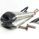 Pot d'échappement inox termignoni embout carbone ducati 1200 diavel