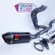 Silencieux akrapovic carbone modèle court sbk pour aprilia rsv4