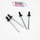 4 rivets inox noir embout arrow street thunder