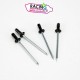 Kit rivet inox échappement arrow titane racetech
