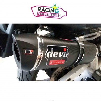 Autocollant silencieux d'echappement devil racing
