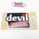 Stickers d'échappement vinyle devil runner