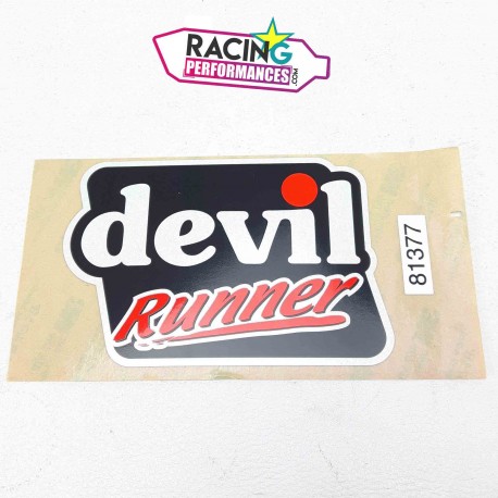 Stickers d'échappement vinyle devil runner