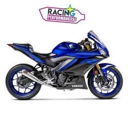 Ligne complète akrapovic racing Yamaha yzf R3 300 | Mt-03 2015-2022