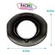 Cache leovince plastique sous selle 10,1cm / 11,7cm