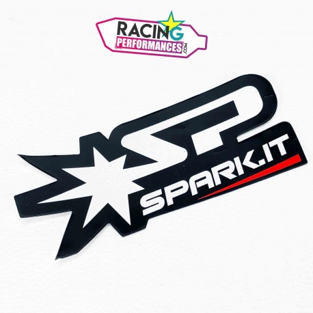 Stickers Alu Blanc Spart.IT | Autocollant Silencieux d'échappement Spark