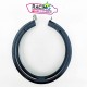 Collier inox + caoutchouc pot devil racer
