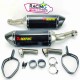 Demi-ligne akrapovic carbone kawasaki Z1000 & Z1000SX 2010-2020