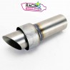 Db killer | Chicane Akrapovic ø53mm Droite-biseautée vis milieu gauche