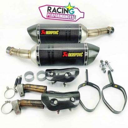 Demi-ligne akrapovic carbone kawasaki Z1000 & Z1000SX 2010-2020