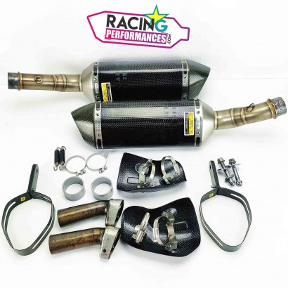 Demi-ligne akrapovic carbone kawasaki Z1000 & Z1000SX 2010-2020