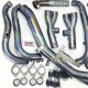 Collecteur titane akra + brides kawasaki ZX10 08 09 10
