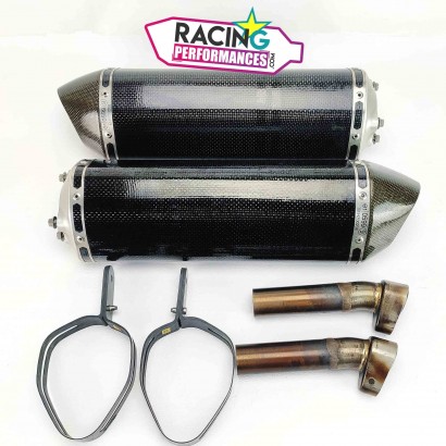 Silencieux Akrapovic Racing Carbone Bolt-on Kawasaki Zx10R 2006-2007