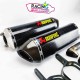 Demi ligne Akrapovic carbone Kawasaki ZX10R 2006 2007