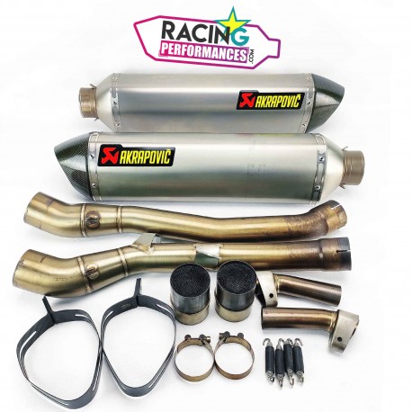 Silencieux akrapovic titane slip-on Kawasaki ZZR 1400 2008-2011