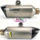 Silencieux akrapovic titane ligne racing 65mm