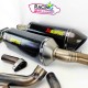 Paire de pot akra carbone pour ligne Z1000 SX 2010-2013-2015-2018