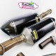 Pots akra carbone Z1000 sx 2010-2011-2012-2013