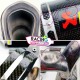 Parties abimées ligne akrapovic kawasaki z 1000 2013-2016