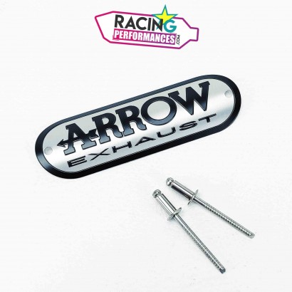Plaque logo à riveter silencieux Arrow exhaust - Special Parts