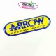 Plaque arrow special parts jaune 9.4cm