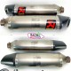 Paire de silencieux akrapovic occasion titane Aprilia 750 dorsoduro 2008-2016