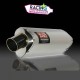 Photo d'illustration: Silencieux yoshimura tri-oval, enveloppe inox de rechange