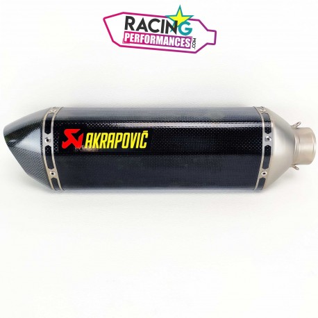 Silencieux Akrapovic 350mm carbone 60mm ligne complète racing GSXR