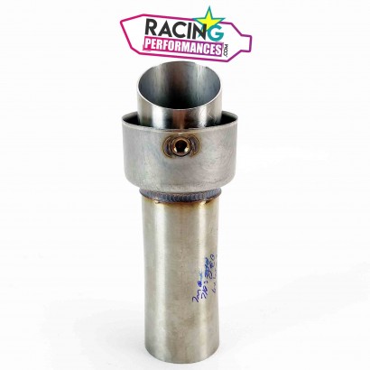 Db killer | Chicane | Sourdine Akrapovic &oslash;53mm Droite-biseaut&eacute;e vis en bas