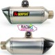 Silencieux akrapovic titane ligne racing 65mm