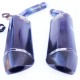 Paire de silencieux hexagonale akrapovic carbone pour Yamaha YZF R1 09-14