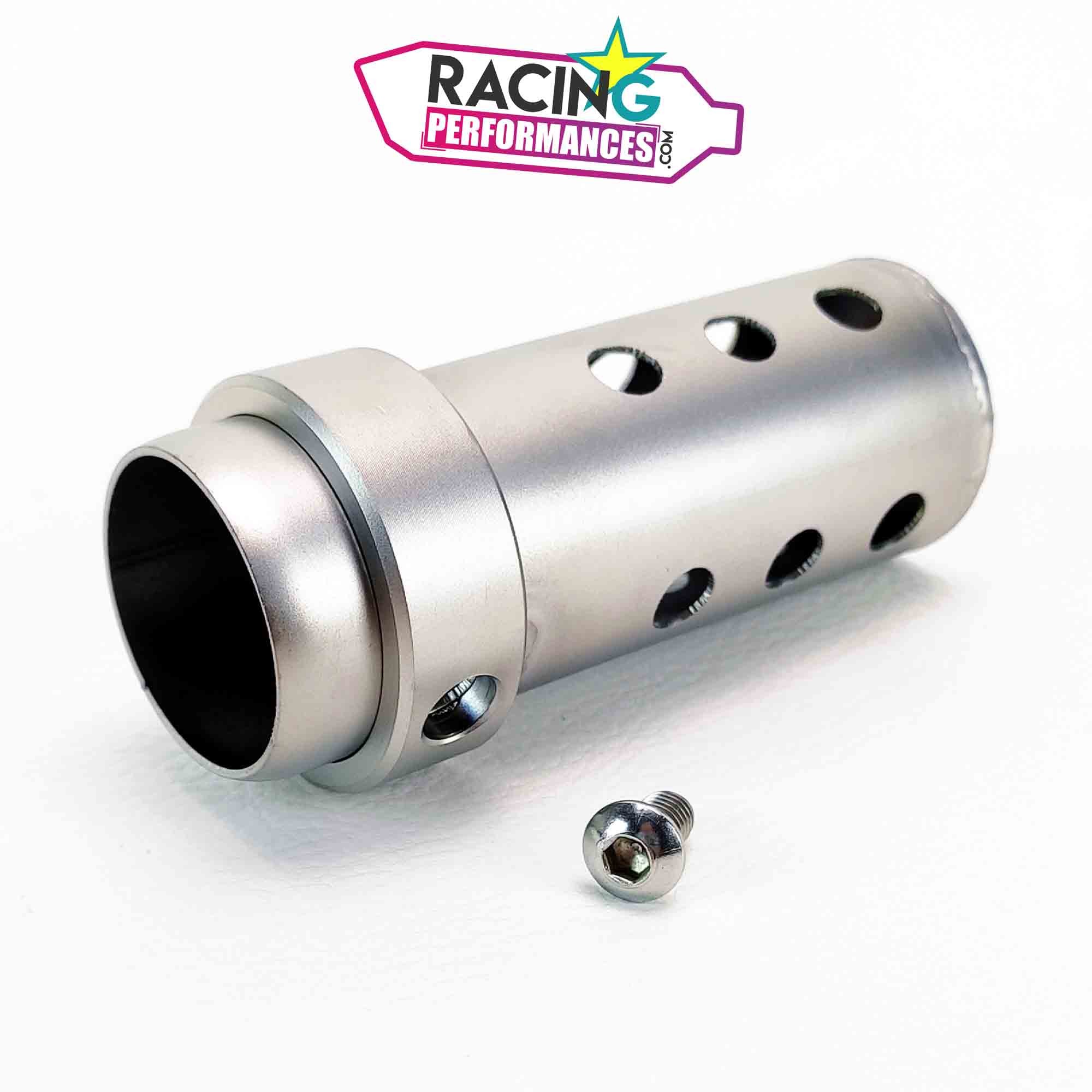 Accessoire Moto Custom Silencieux DB Killer Universel 48mm Noir Pour Échappement Moto | Réducteur De Bruit Amovible En Acier Inoxydable Chicane Echappement Moto