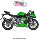 Ligne complète racing akrapovic kawasaki ZX6R 636 ninja 2009-2025