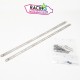 Kit cerclage leovince | Bandes à riveter silencieux d'échappement Underbody