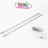 Kit cerclage leovince | Bandes à riveter silencieux d'échappement Underbody