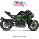 Silencieux Akrapovic Slip-on Titane Noir Kawasaki Z 1000 H2 2020-2024