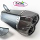Silencieux Akrapovic Slip-on Titane Noir Kawasaki Z 1000 H2 2020-2024