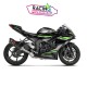Ligne akrapovic inox kawasaki zx6r 2009-2020