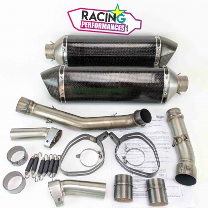 Silencieux d'échappement akrapovic carbone Kawasaki Z1000 2007-2009