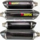Silencieux d'échappement akrapovic carbone Kawasaki Z1000 2007-2009