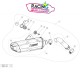Demi-ligne akrapovic Bmw F 800 F850 F900 GS / Adventure 2018-2025 au détail