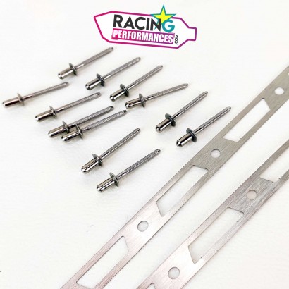 Kit 2 bandes à riveter Silencieux d'échappement Spark Force EVO + rivets inox