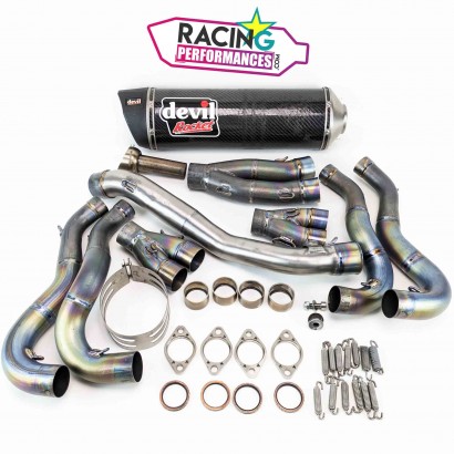 Ligne compl&egrave;te devil racing titane suzuki gsx-r 600 & 750 2011-2016