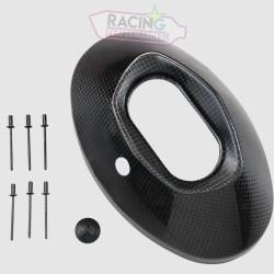 Embout akrapovic carbone sous selle ZX6R 2005-2006 V-EC17