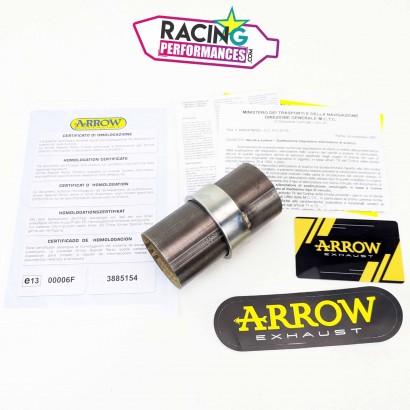 Catalyseur Arrow &oslash;60mm Homologation | Contr&ocirc;le Technique Moto