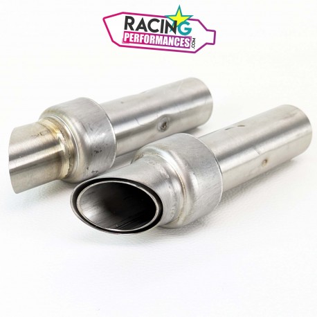 Db killer | Chicane Akrapovic ø48mm droites biseautées Aprilia 900 Shiver 2017-2020