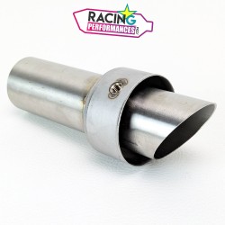 Db killer | Chicane Akrapovic ø53mm Droite-biseautée MT07 MT09 765